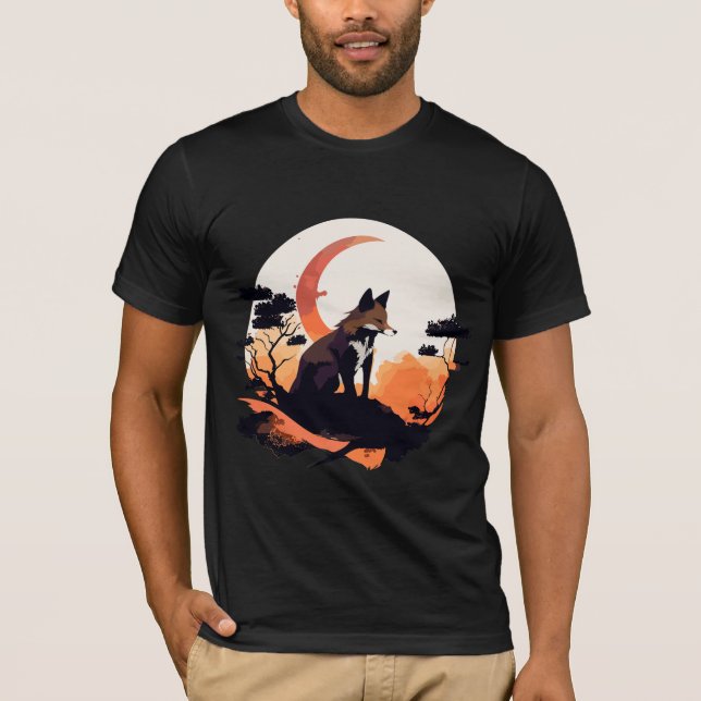 Fox and the moon T-Shirt (Front)
