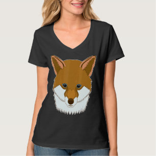 Fox Animal Cool Print Predator Hunter Motif Imprin T-Shirt