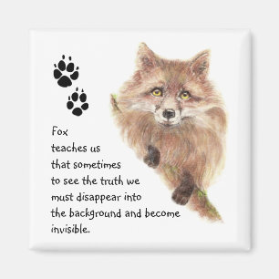Fox, Animal Totem, Spirit Guide, Symbol Magnet