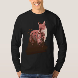 fox animals forest trees birds T-Shirt