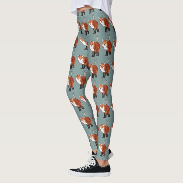 FOX & ANTLER OWL LEGGINGS (Left)