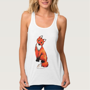 Fox Art Women's Bella Flowy Racerback Tank Top