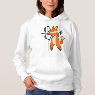 Fox as Archer with Arrow & Bow Hoodie