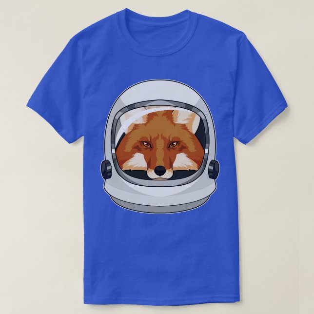 Fox as Astronaut with Helmet T-Shirt (Design Front)