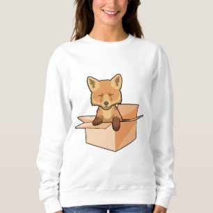 Fox as Baby in Box Sweatshirt