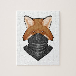 Fox as Bandit with Kerchief Jigsaw Puzzle