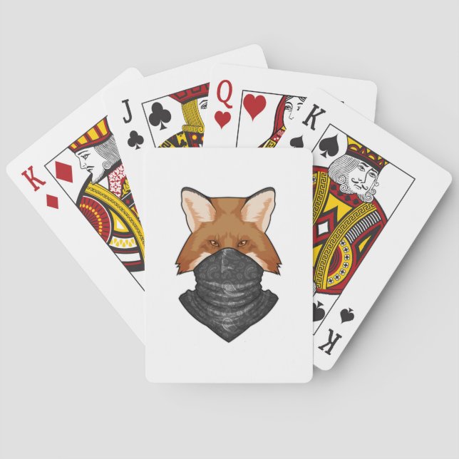 Fox as Bandit with Kerchief Playing Cards (Back)