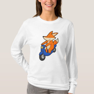 Fox as Biker with Scooter T-Shirt