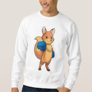 Fox as Boxer with Boxing gloves Sweatshirt