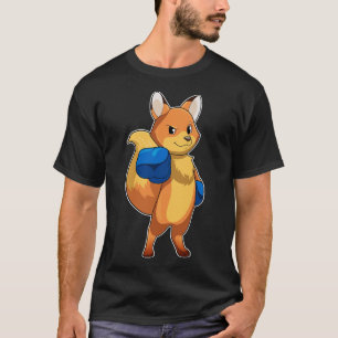 Fox as Boxer with Boxing gloves T-Shirt