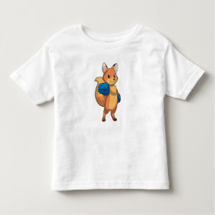 Fox as Boxer with Boxing gloves Toddler T-Shirt