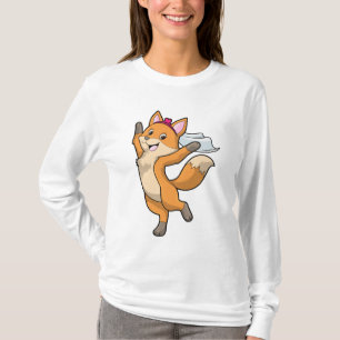 Fox as Bride with Veil & Heart T-Shirt