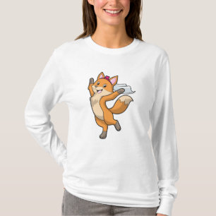 Fox as Bride with Veil & Heart T-Shirt