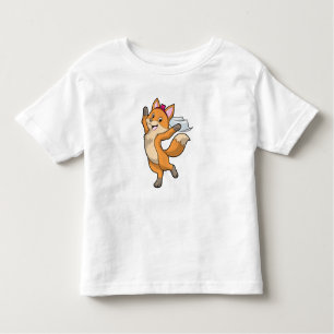 Fox as Bride with Veil & Heart Toddler T-Shirt