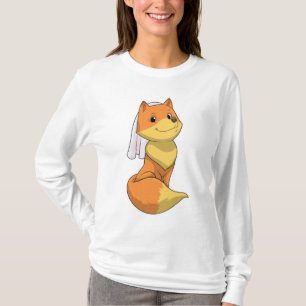 Fox as Bride with Veil T-Shirt