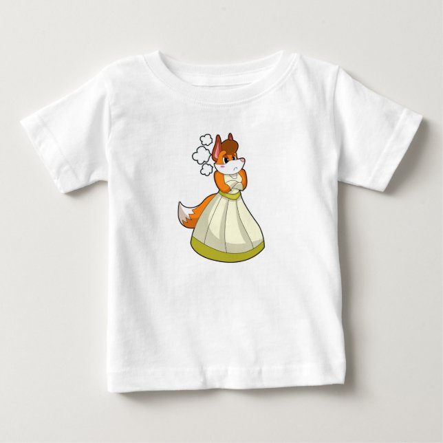 Fox as Bride with Wedding dress.PNG Baby T-Shirt (Front)