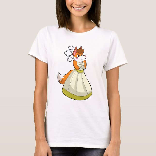 Fox as Bride with Wedding dress.PNG T-Shirt (Front)
