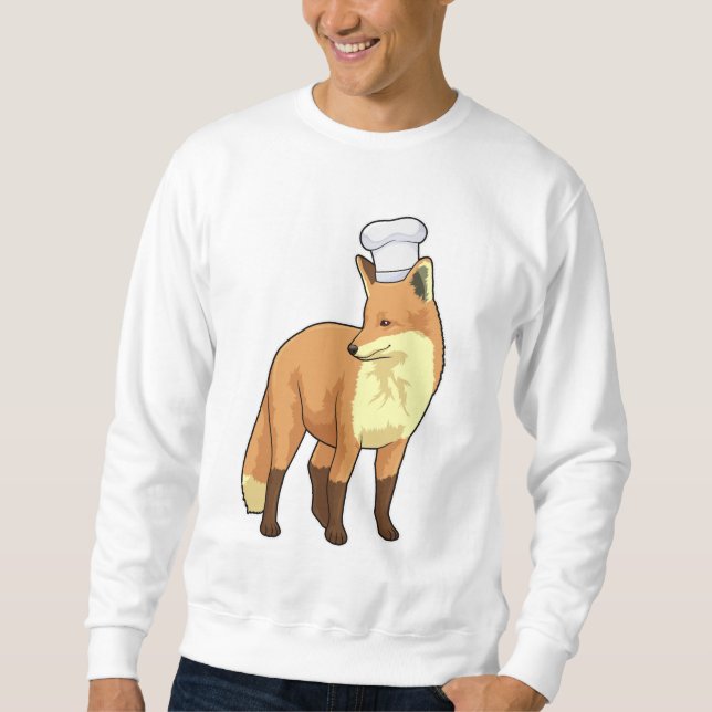 Fox as Cook with Chef hat Sweatshirt (Front)