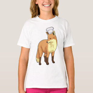 Fox as Cook with Chef hat T-Shirt