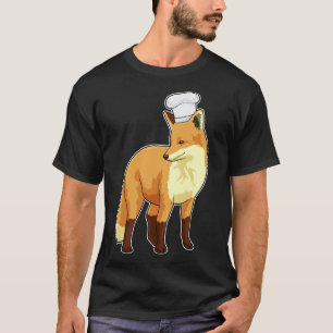 Fox as Cook with Chef hat T-Shirt