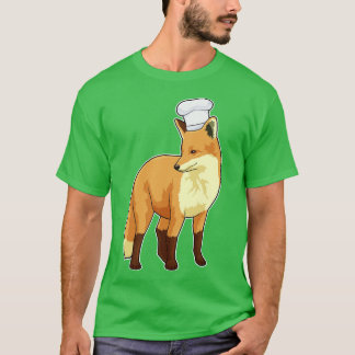 Fox as Cook with Chef hat T-Shirt