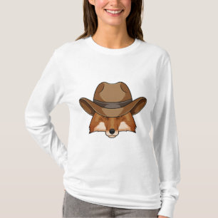 Fox as Cowboy with Hat T-Shirt