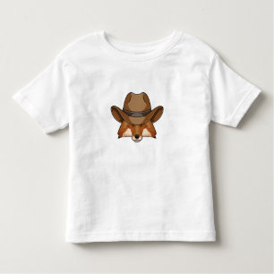 Fox as Cowboy with Hat Toddler T-Shirt