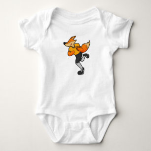 Fox as Football player with Football Baby Bodysuit