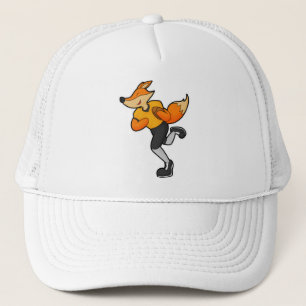 Fox as Football player with Football Trucker Hat