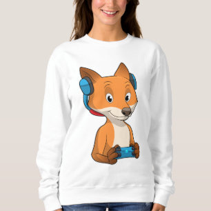 Fox as Gamer with Joystick Sweatshirt
