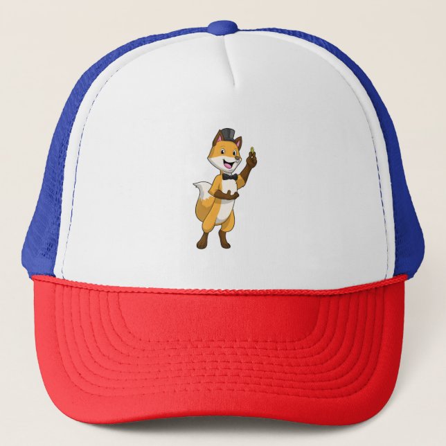 Fox as Groom with Wedding ring Trucker Hat (Front)