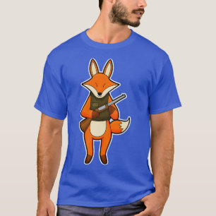 Fox as Hunter with Gun T-Shirt