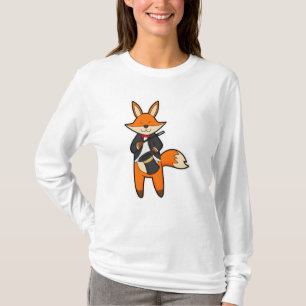 Fox as Magician with Magic wand & Hat T-Shirt