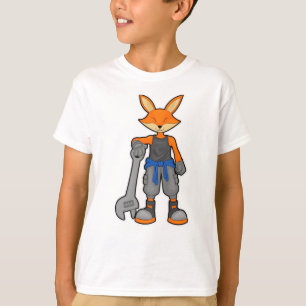 Fox as Mechanic with Spanner T-Shirt