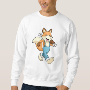 Fox as Mechanic with Wrench Sweatshirt