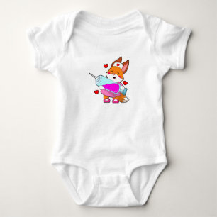 Fox as Nurse with Syringe Baby Bodysuit