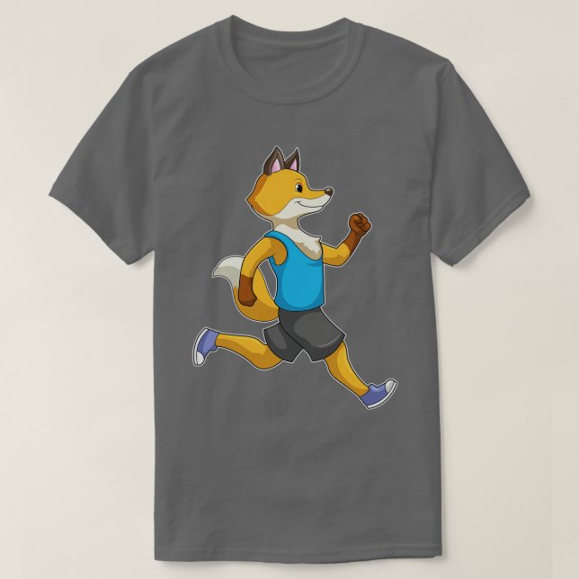 Fox as Runner at Running T-Shirt (Design Front)