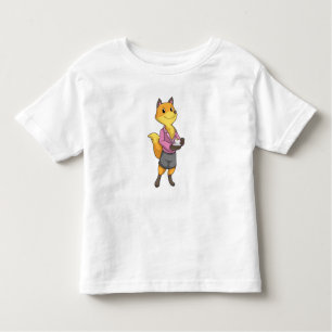 Fox as Secretary with Coffee Cup Toddler T-Shirt
