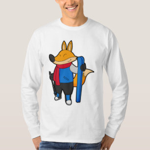 Fox as Skier with Ski T-Shirt
