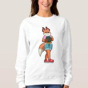 Fox at Bowling with Bowling ball Sweatshirt