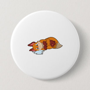 Fox at Crying 7.5 Cm Round Badge