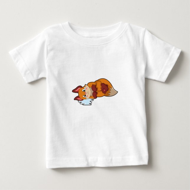 Fox at Crying Baby T-Shirt (Front)