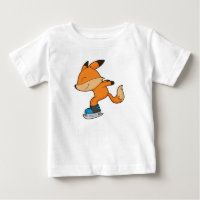 Fox at Ice skating with Ice skates