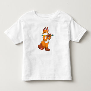 Fox at Music with Flute.PNG Toddler T-Shirt