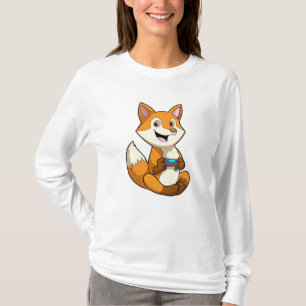 Fox at Playing with Controller T-Shirt