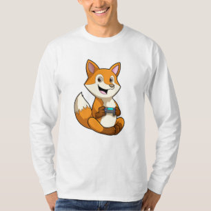 Fox at Playing with Controller T-Shirt