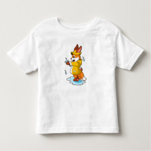 Fox at Rain with Rain drops Toddler T-Shirt