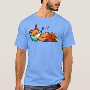 Fox at Sleeping with Pillow 1 T-Shirt