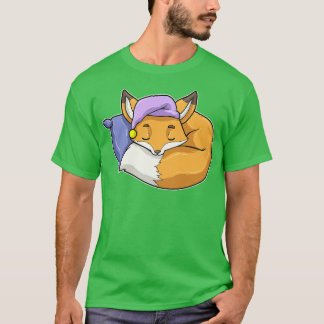 Fox at Sleeping with Pillow Sleepyhead T-Shirt