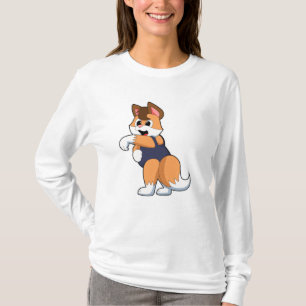 Fox at Swimming with Swimsuit T-Shirt